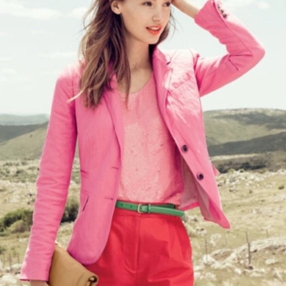 J. Crew Schoolboy Pink Blazer